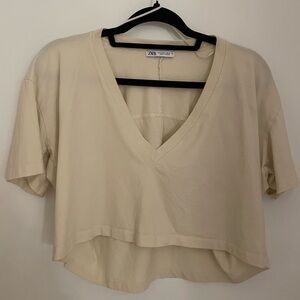 Zara cropped t-shirt